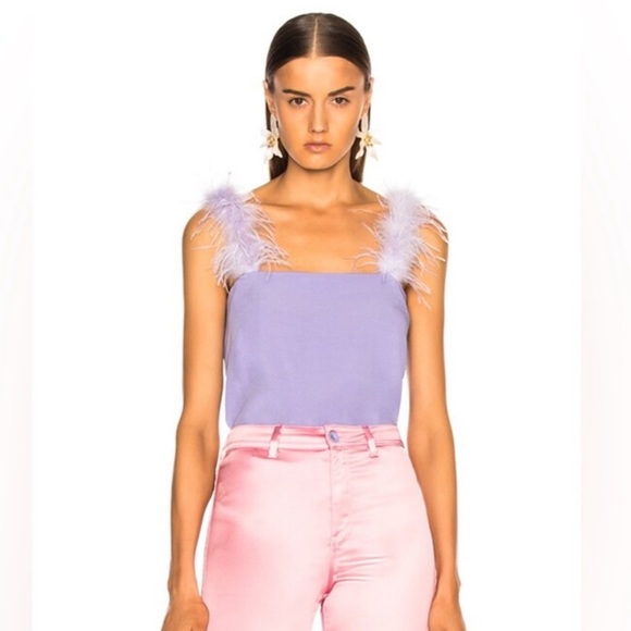 STAUD Tops - STAUD purple feather tank